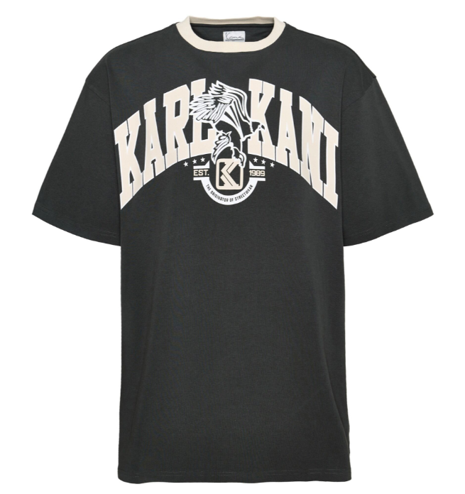 karl kani camiseta og eagle print  anthracite