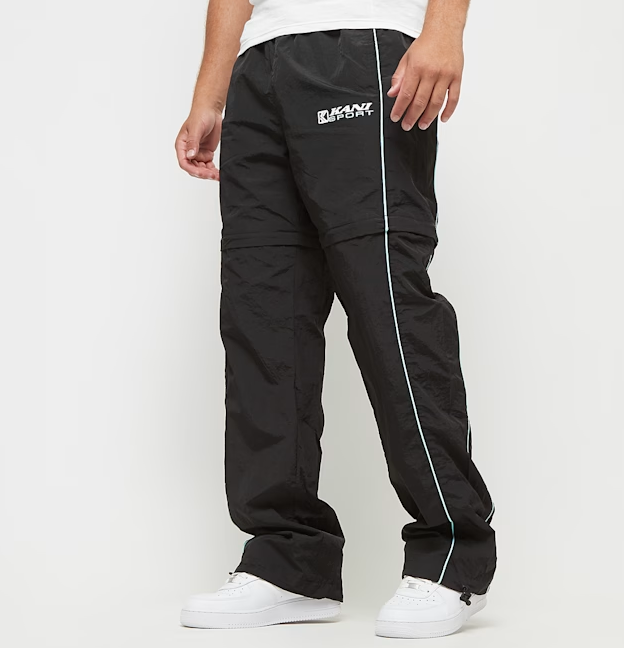 karl kani pantalon og sport adjustable trackpants black light blue