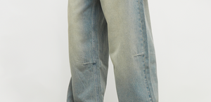 karl kani pantalon denim baggy pant blue sand