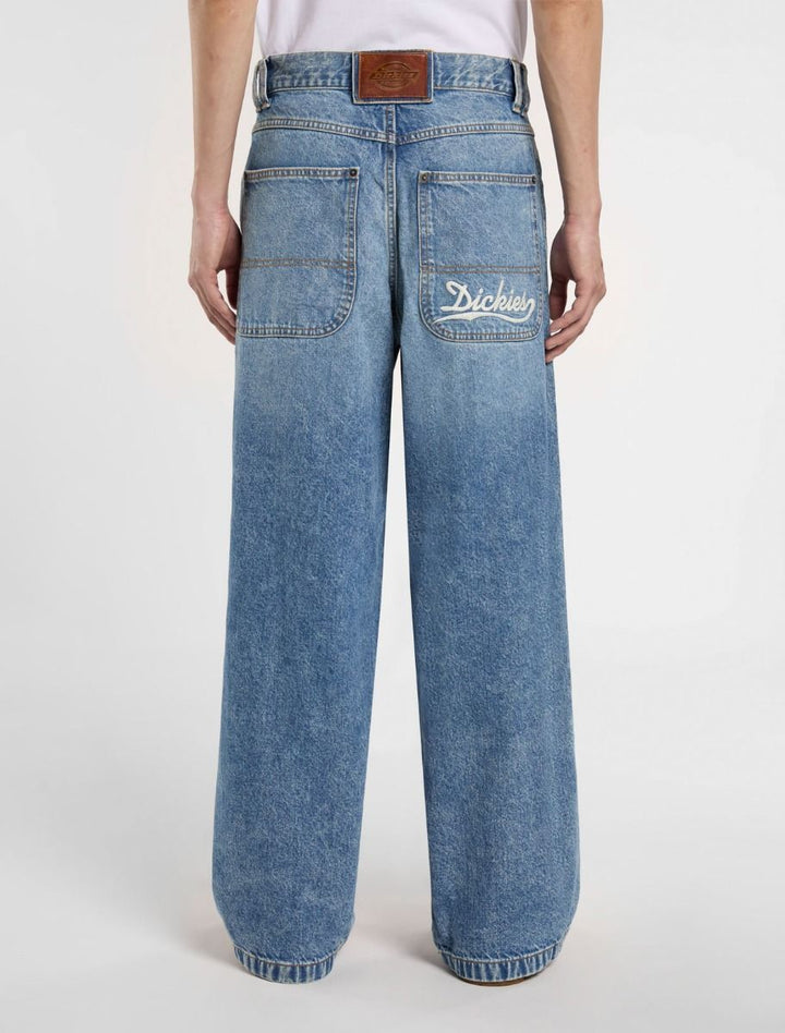 dickies pantalón loose wave demim rinsed fade