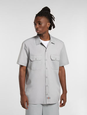 dickies camisa work shirt ss rec ultimate grey