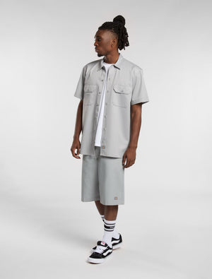 dickies camisa work shirt ss rec ultimate grey