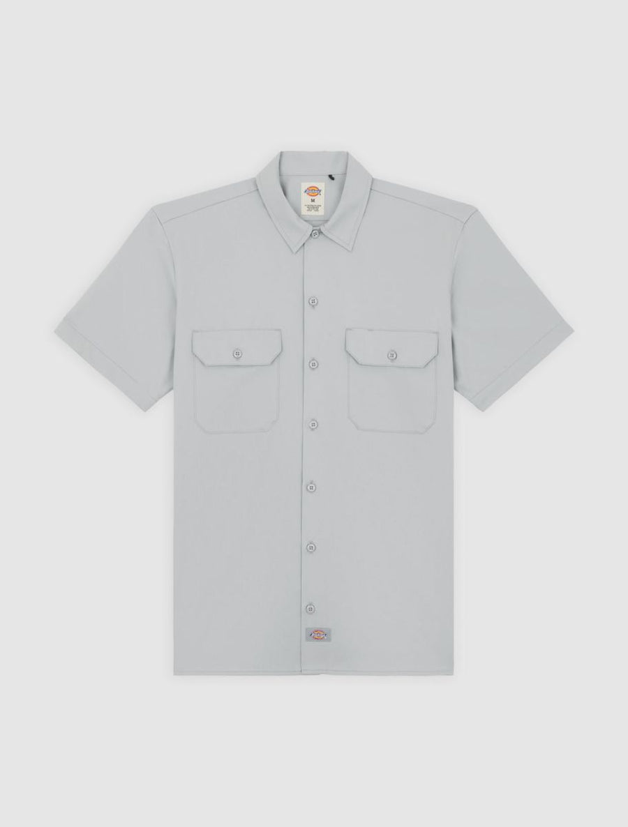 dickies camisa work shirt ss rec ultimate grey