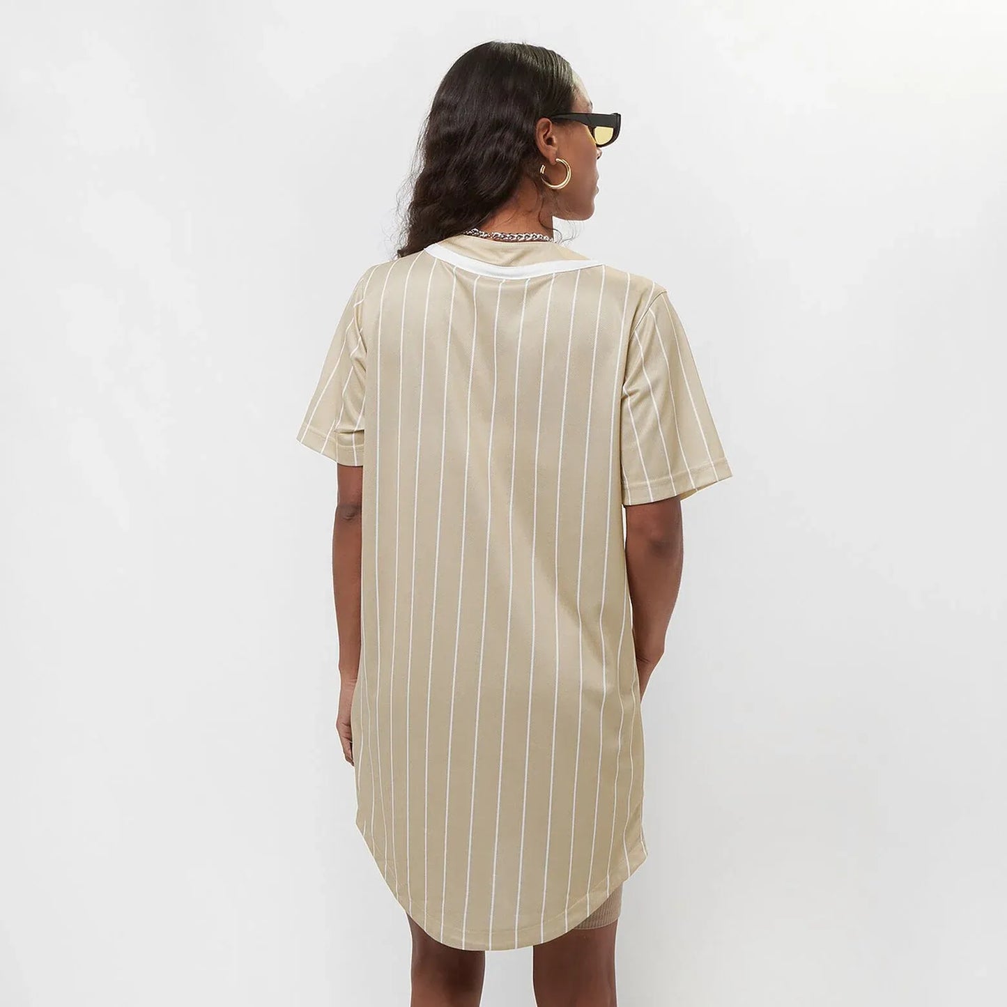 karl kani vestido woven signature old english baseball