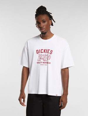 dickies camiseta laundry boxy white