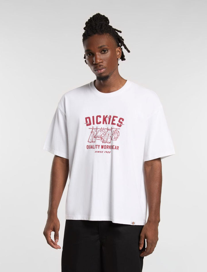 dickies camiseta laundry boxy white