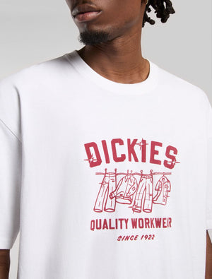 dickies camiseta laundry boxy white