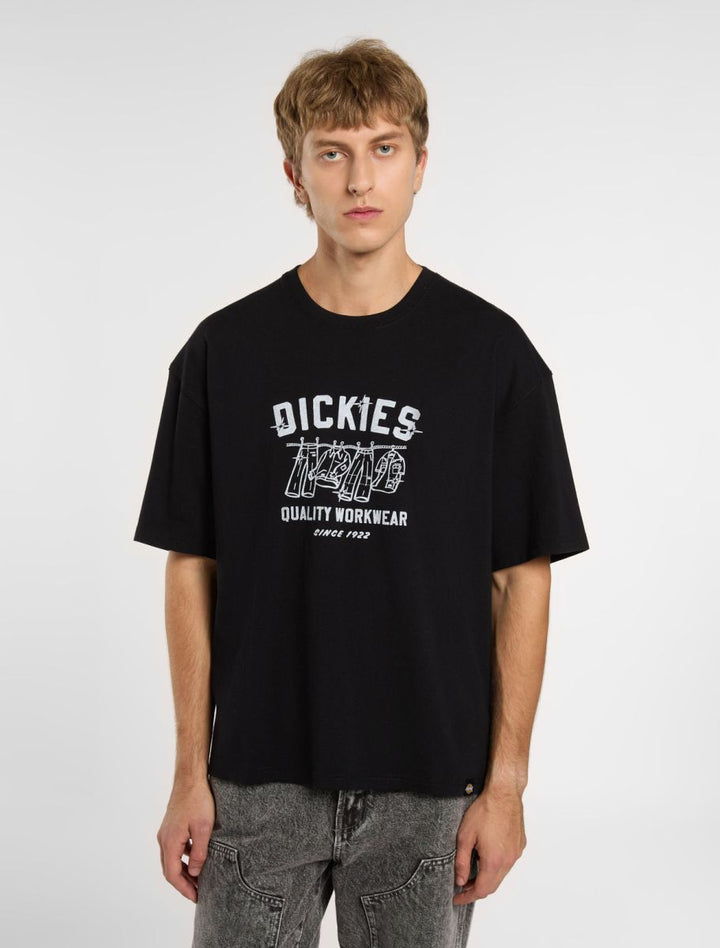 dickies camiseta laundry boxy black