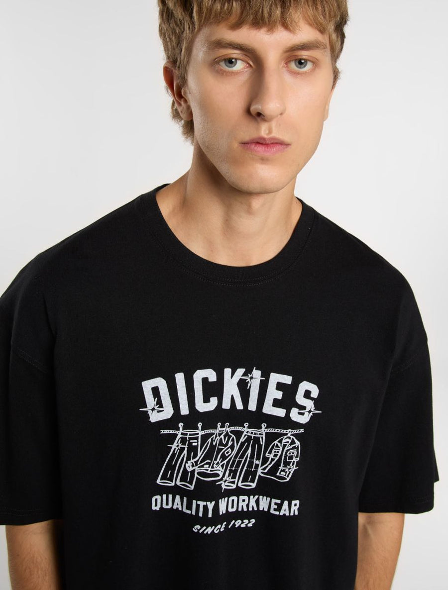 dickies camiseta laundry boxy black