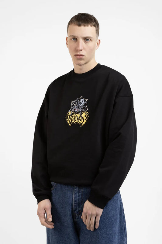 wasted paris sudadera prey crewneck black
