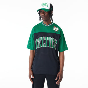 new era camiseta mesh oversized boston celtics NBA arch graphic