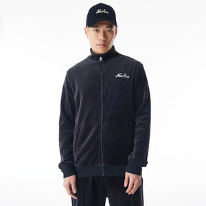 new era chaqueta ne velour track jacket black