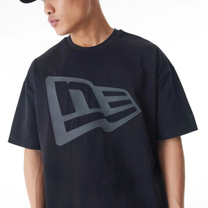 new era camiseta oversized new era flag black