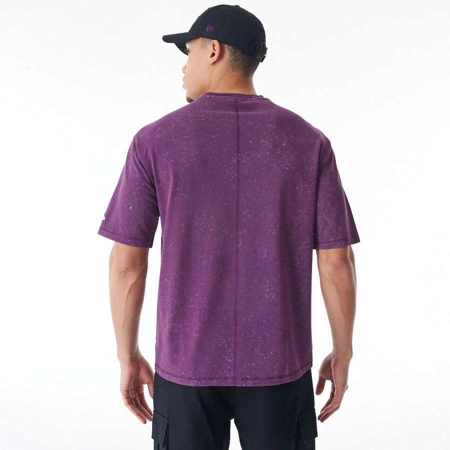 new era camiseta oversized  ne washed morado