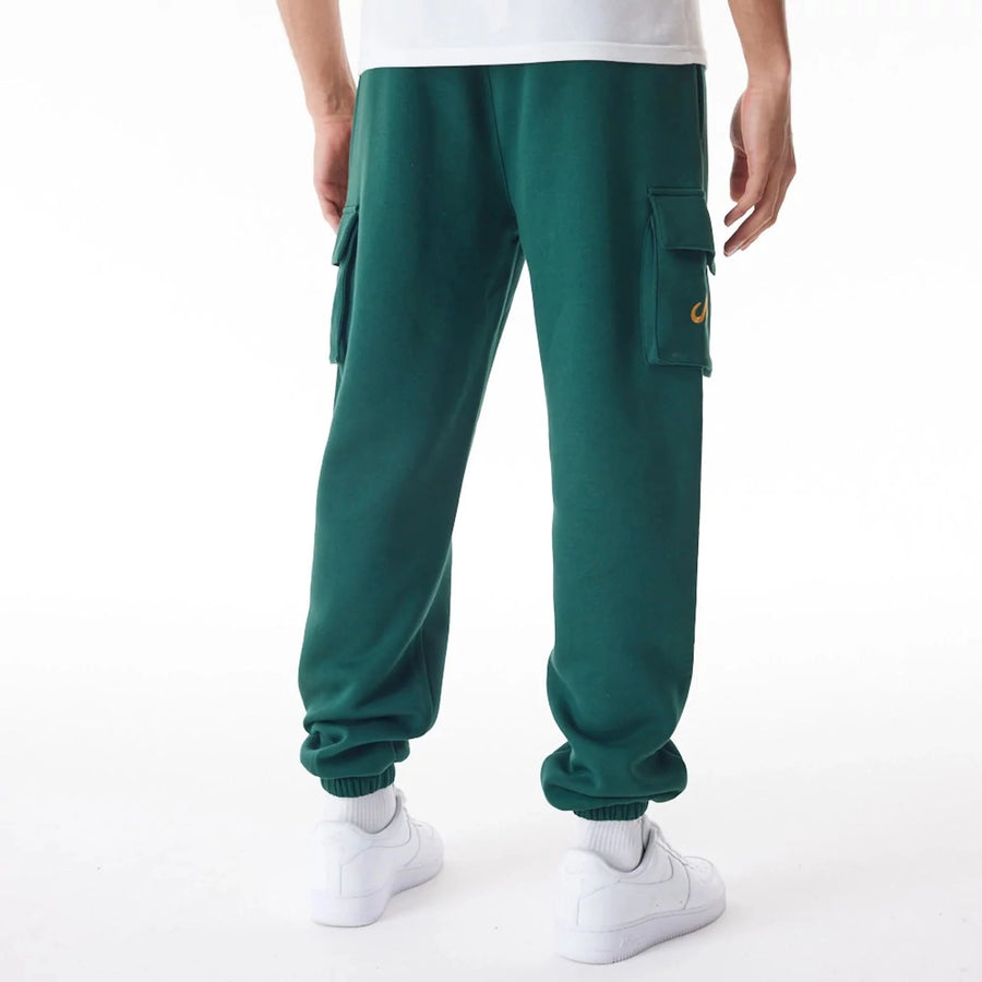 new era pantalón joggers new era script cargo verde