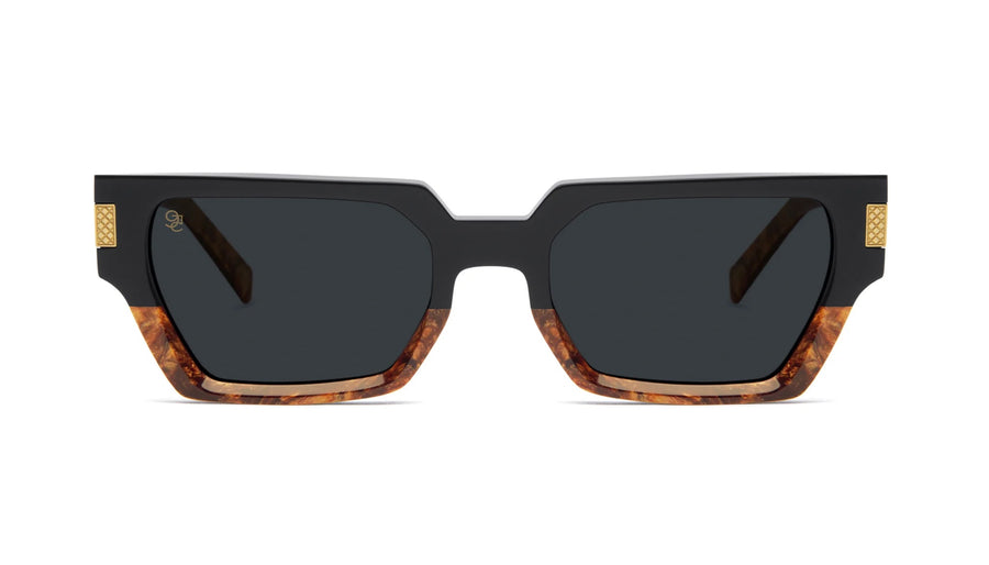 9five gafas de sol  locks gold marble sunglasses – limited