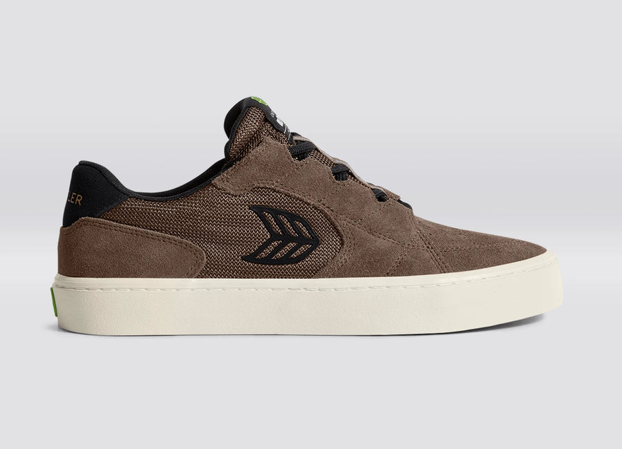 cariuma zapatilla t 20 pro dark khaki suede and mesh