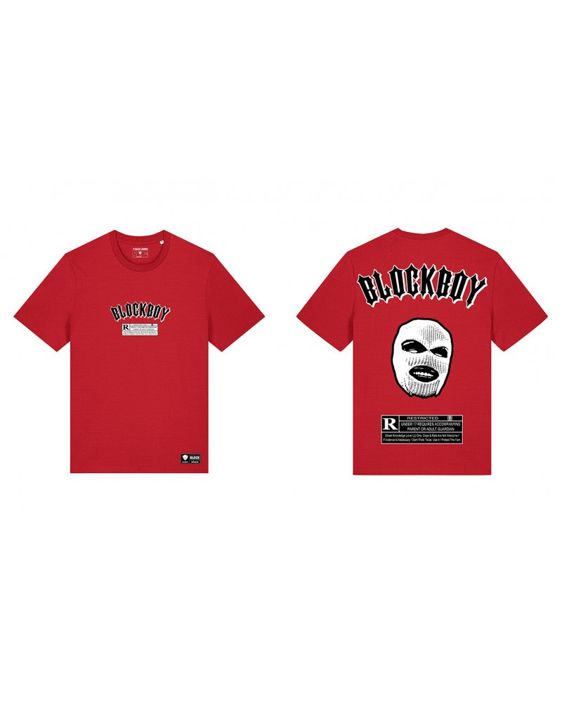 block limited camiseta blockboy icon loose fit red