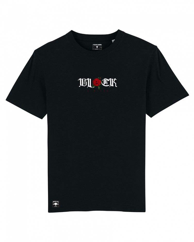 block limited camiseta roses relaxed fit black