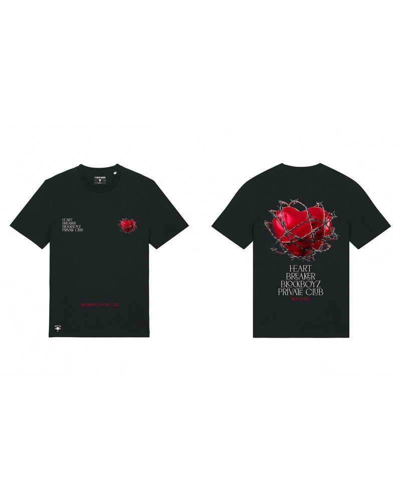 block limited camiseta heart breaker club loose fit black