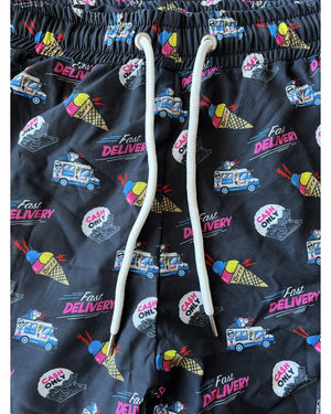 Block Limited bermuda Ice Cream Man All Over print Black/Mc