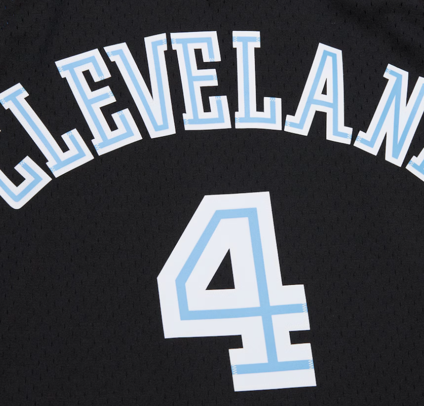 mitchell & ness camisilla Shawn Kemp Black Cleveland Cavaliers 1999/00 Hardwood Classics Swingman Jersey