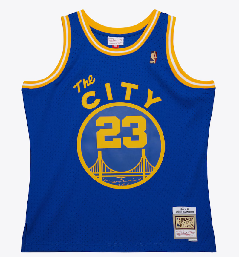 mitchell & ness camisilla Jason Richardson Royal Golden State Warriors 2004/05 Hardwood Classics Swingman Jersey