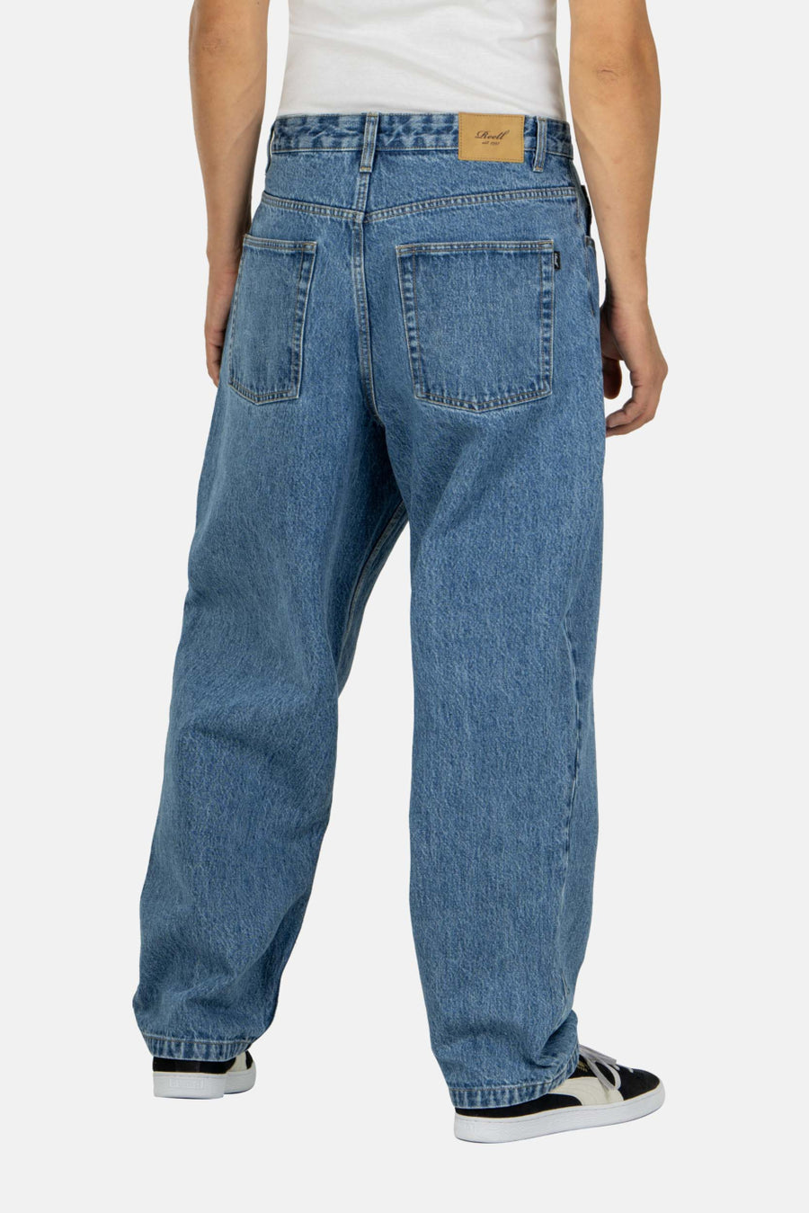 reell pantalón organic baggy vintage smoke blue