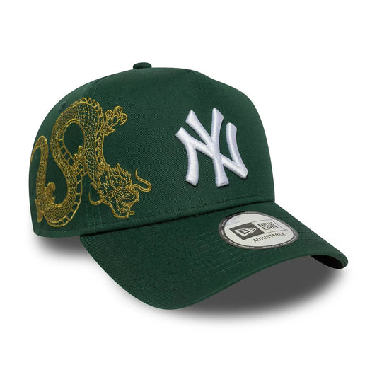 new era gorra New York Yankees MLB Icon 9FORTY E-Frame Verde Oscuro