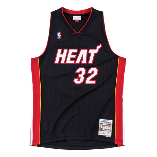 mitchell & ness camisilla miami heat shaquille oneal