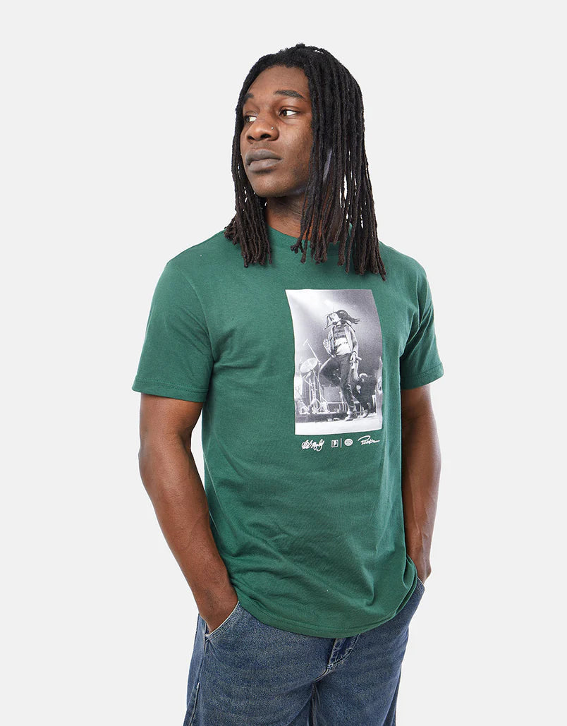 primitive camiseta x bob marley heartache verde