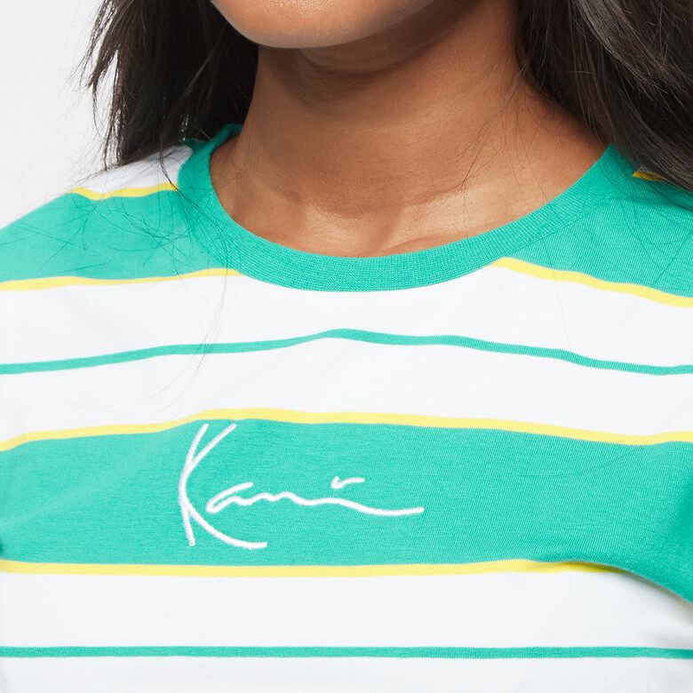 karl kani camiseta mujer signature stripe