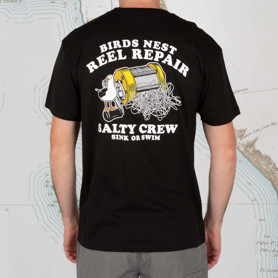 salty crew camiseta birdsnest negro