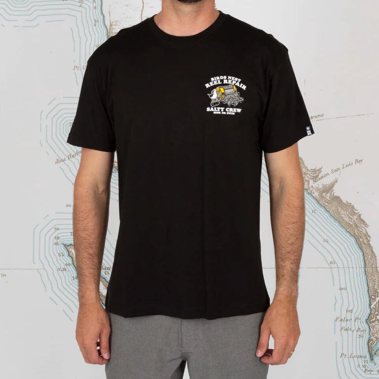 salty crew camiseta birdsnest negro