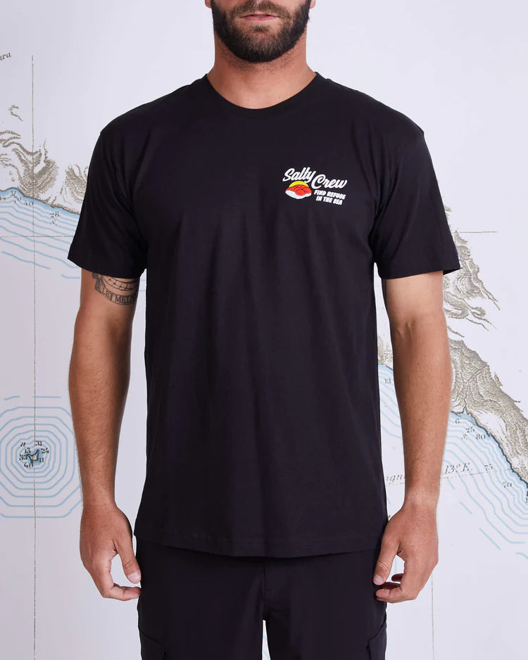 salty crew camiseta toro premiun negro