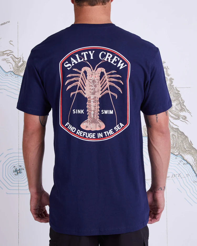 salty crew camiseta spiny standars azul oscuro