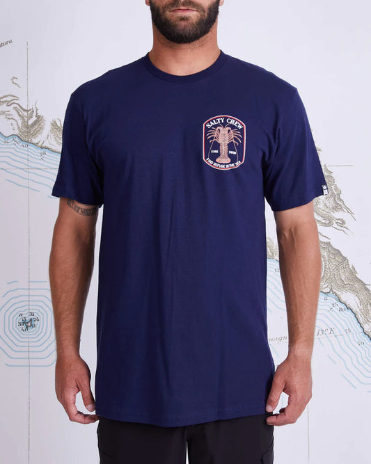 salty crew camiseta spiny standars azul oscuro