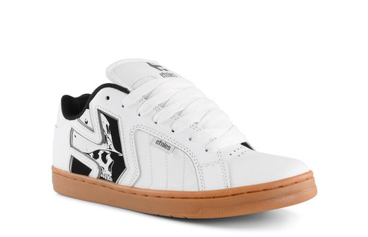 ETNIES ZAPATILLAS METAL MULISHA FADER 2 BLANCAS Y  NEGRAS GOMA