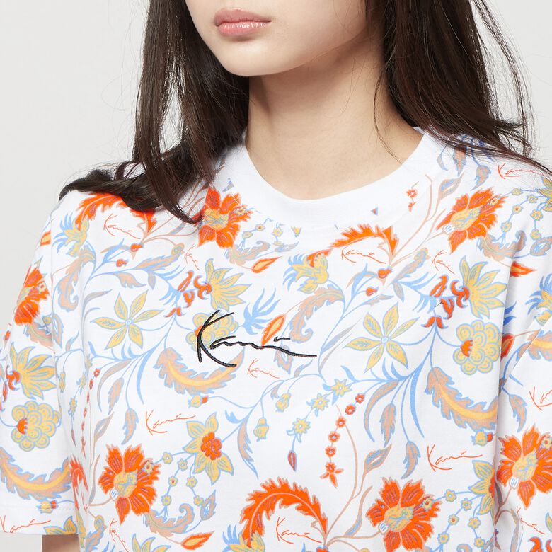 karl kani camiseta small signature flower multicolor