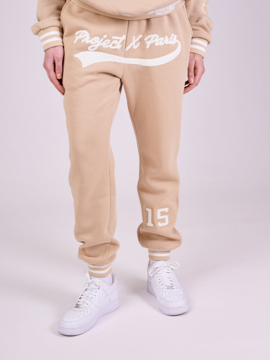 project x paris pantalon joggers universitarios con logo, unisex
