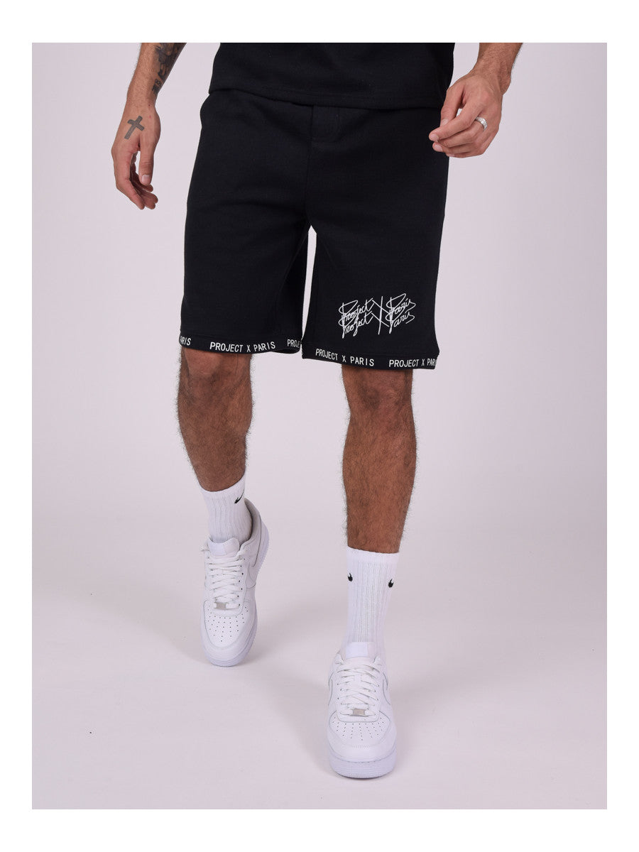 project x paris bermuda estilo punto suave- Negro