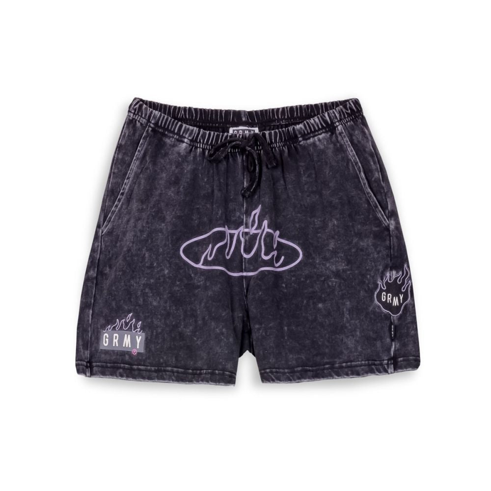 grimey bermuda cloven tongues stone wash