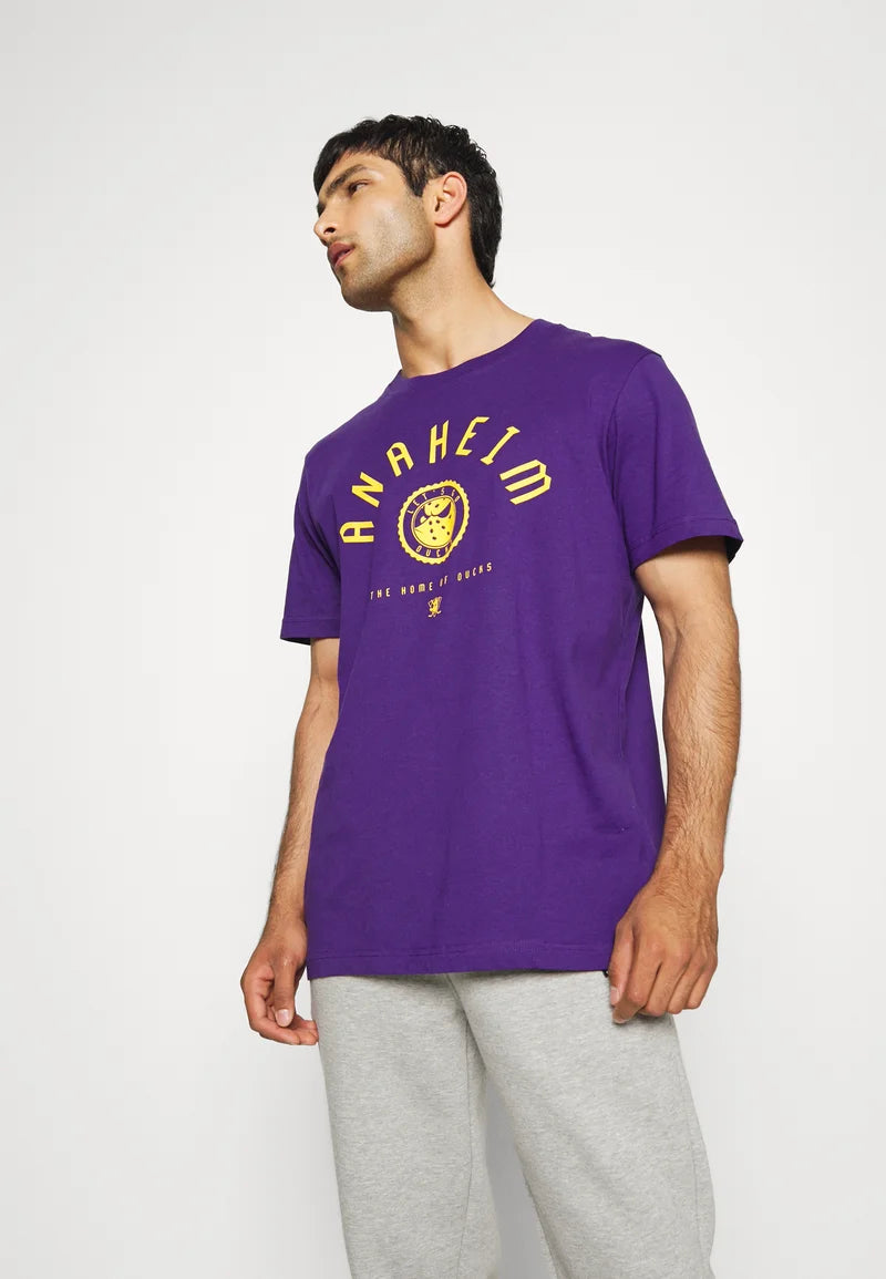 Fanatics Camiseta NHL Anaheim Ducks College Stamp Púrpura