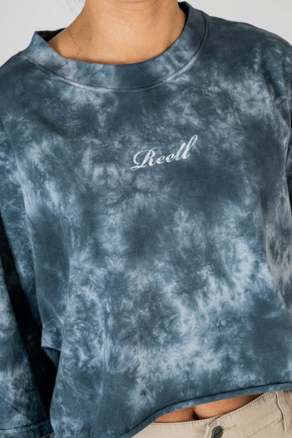 reell camiseta aimi black light grey