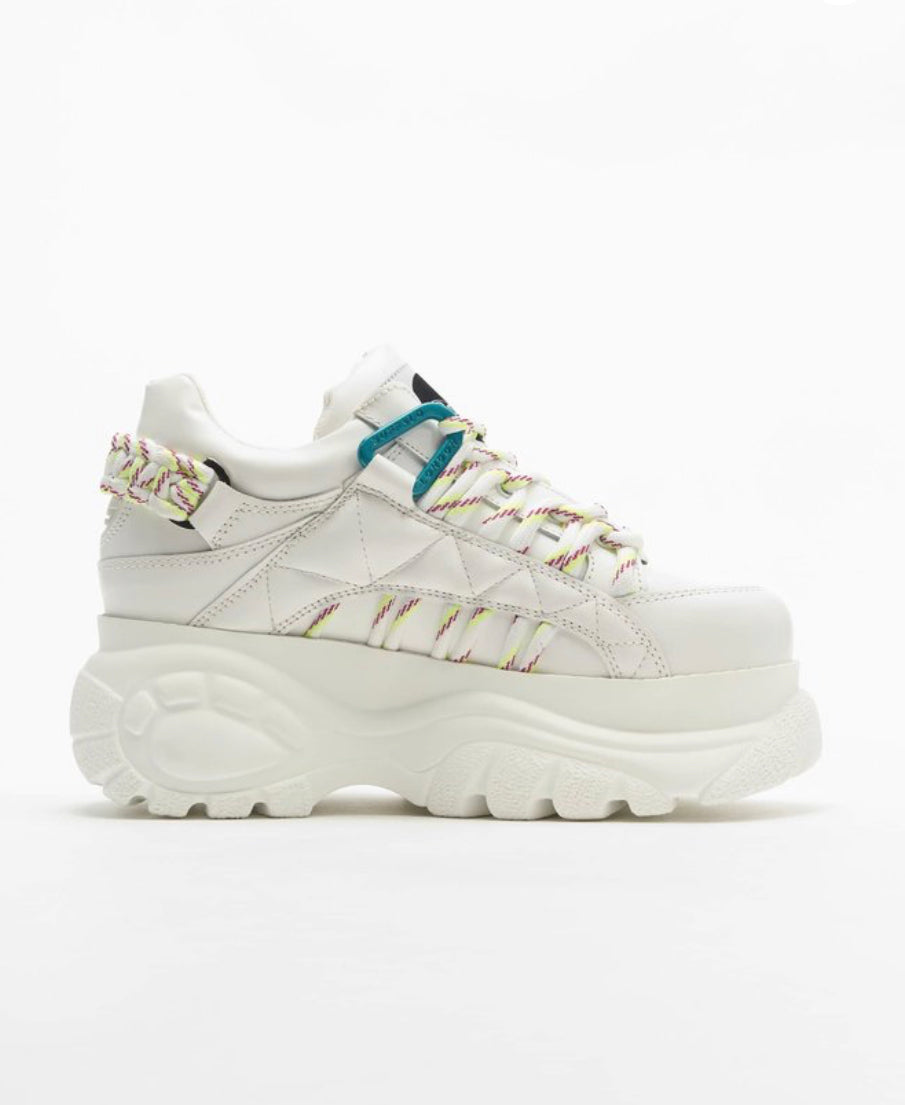 Buffalo London Zapatillas de Piel Blancas