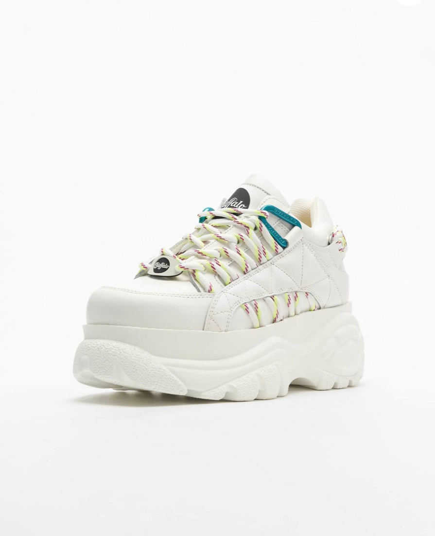 Buffalo London Zapatillas de Piel Blancas
