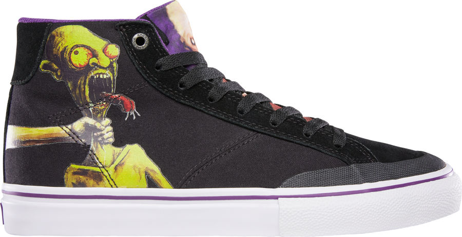 emerica zapatilla omen hi x dinosaur jr. negro