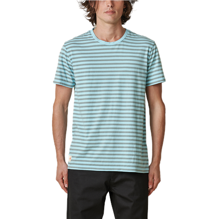 globe camiseta horizon striped marino
