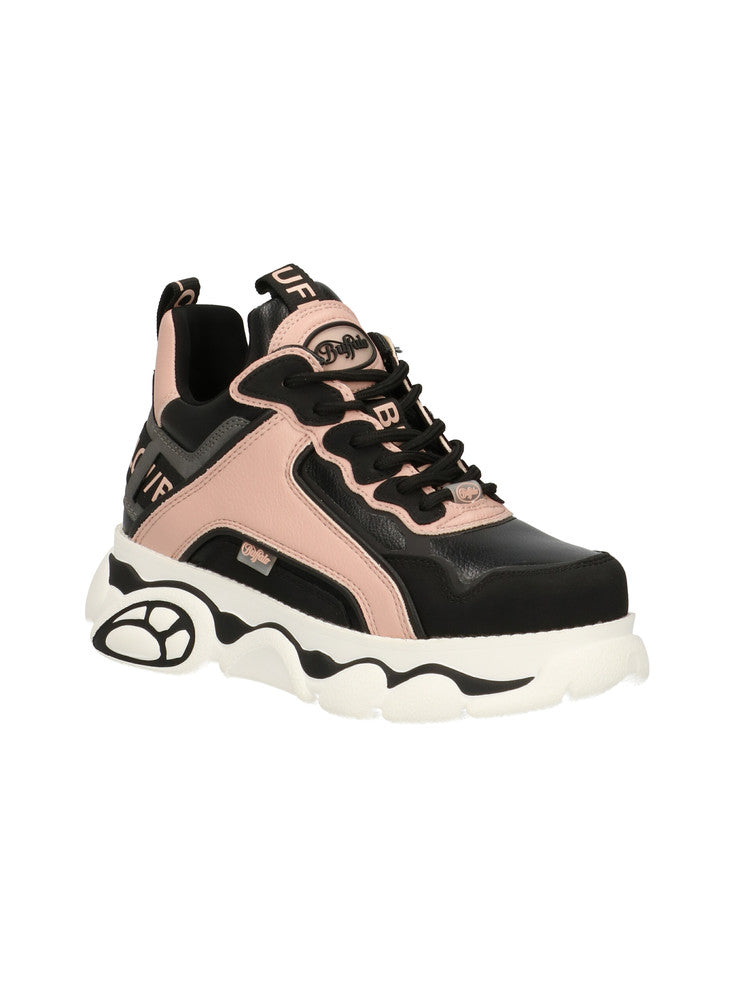 buffalo zapatillas cld chain negro rosa