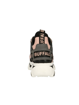 buffalo zapatillas cld chain negro rosa